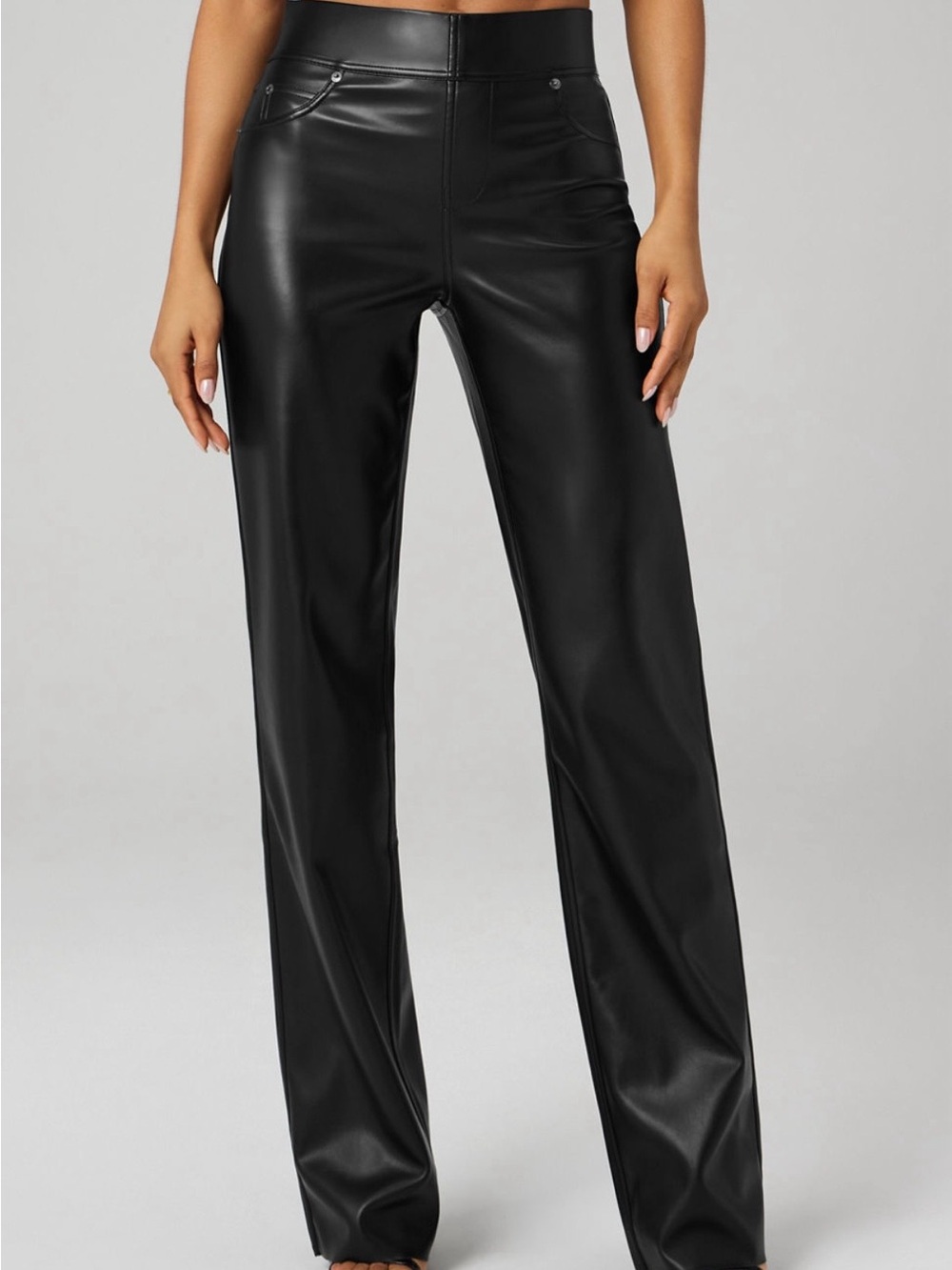 Brand new leather straight leg pants. Tags on them